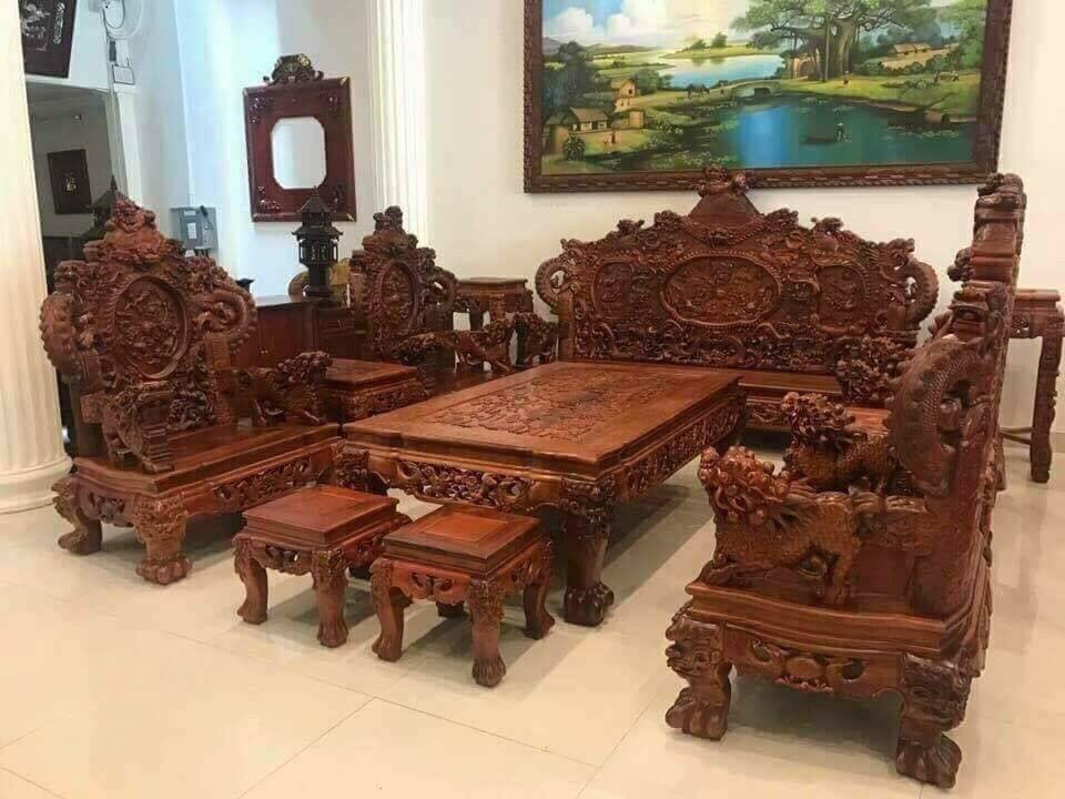Nên mua bộ ghế gỗ hay sofa cho phòng khách