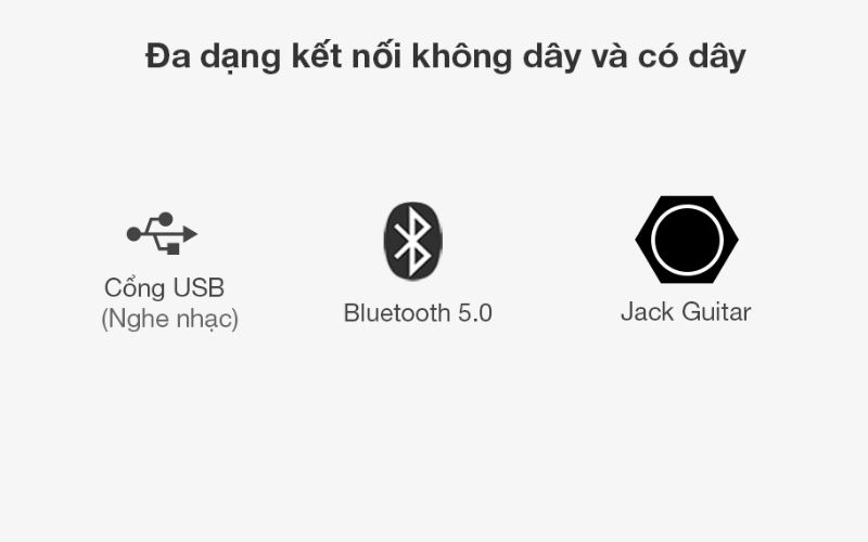 Loa kéo Suyang P-18B cung cấp nhiều phương thức kết nối