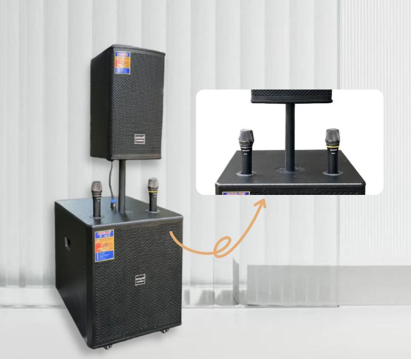 Loa kéo Suyang P-18B tặng kèm micro UHF chất lượng cao