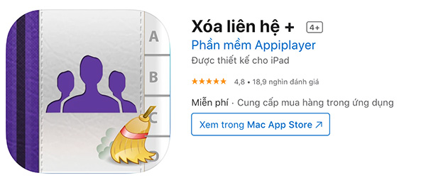 Sử dụng ứng dụng Delete Contacts+