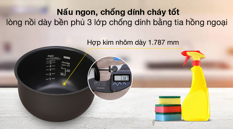 lòng nồi dày