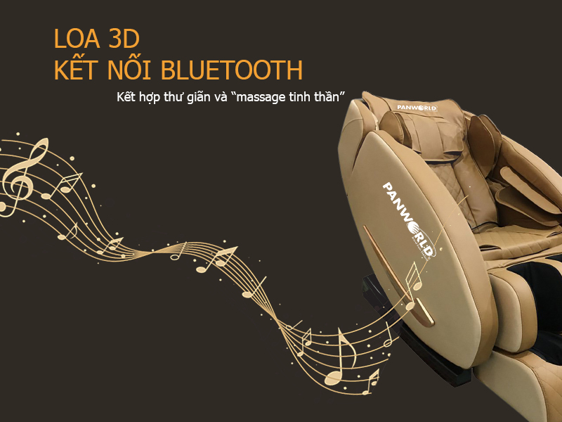 Loa 3D được kết nối qua Bluetooth để phát nhạc thư giãn.