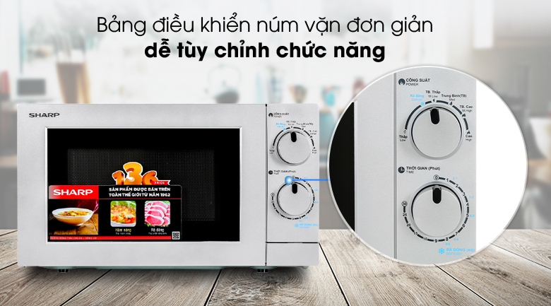 6 mức công suất, hẹn giờ nấu đến 30 phút
