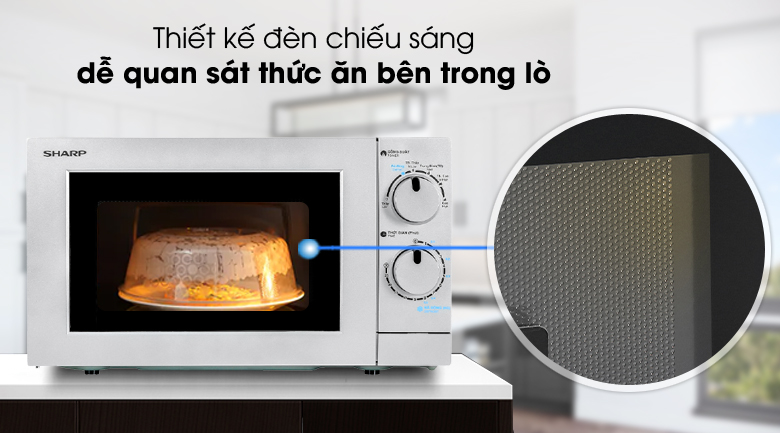 Thiết kế khoang lò có đèn