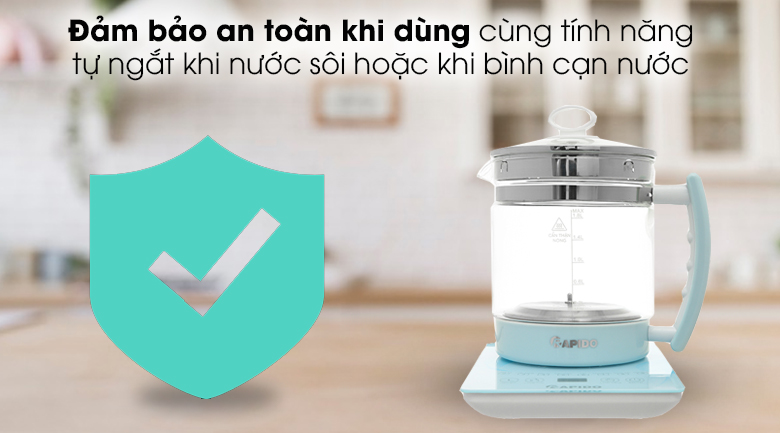  tự ngắt khi nước sôi hoặc khi bình cạn nước