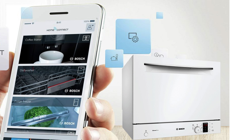 Bosch HMH.SKS62E32EU kết nối với app Homeconnect