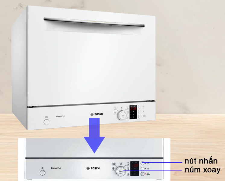 Máy Rửa Chén Độc Lập Cỡ Nhỏ Bosch HMH.SKS62E32EU giá rẻ, giao ngay