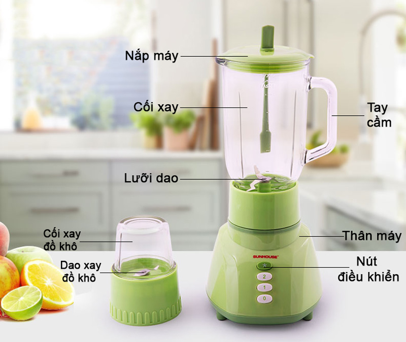 Cấu tạo của máy xay sinh tố
