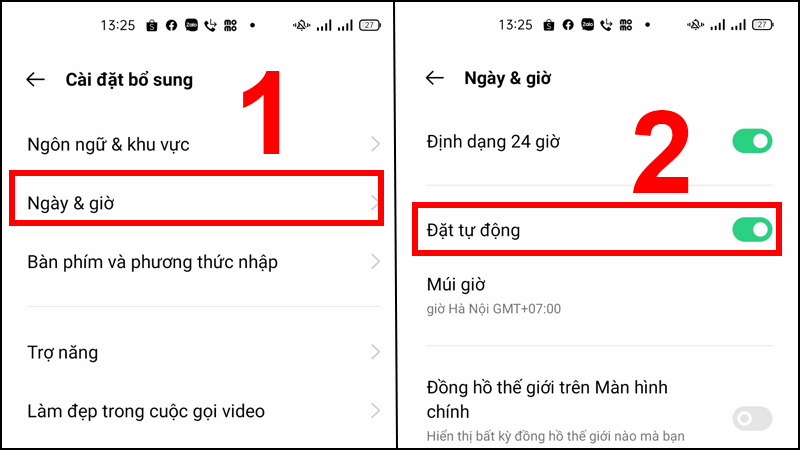 Hướng dẫn cài đặt ngày giờ cho Android