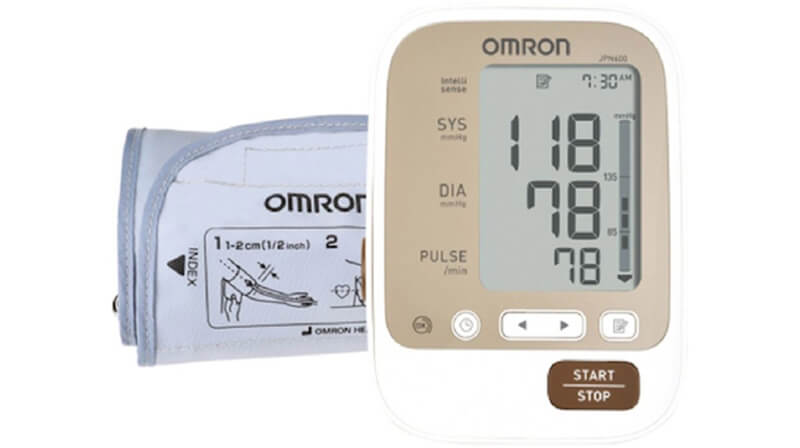 Omron JPN600 lưu được 90 kết quả đo cùng thời gian đo