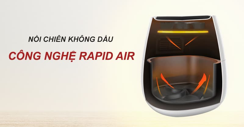 Nồi chiên không dầu công nghệ Rapid Air có tốt không