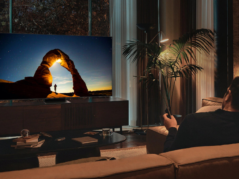 Bảo vệ mắt tốt hơn nhờ Smart Tivi QLED 4K QA55Q80B