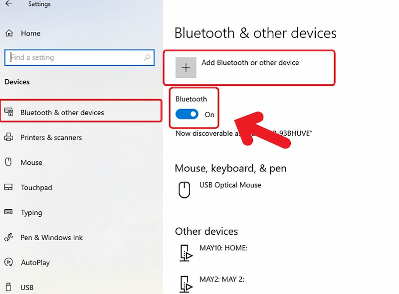 các bước bật Bluetooth trên PC