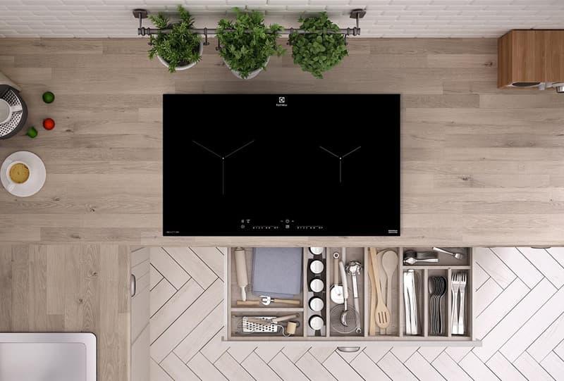 Bếp từ âm đôi Electrolux EHI7260BB 3200W có 2 vùng nấu