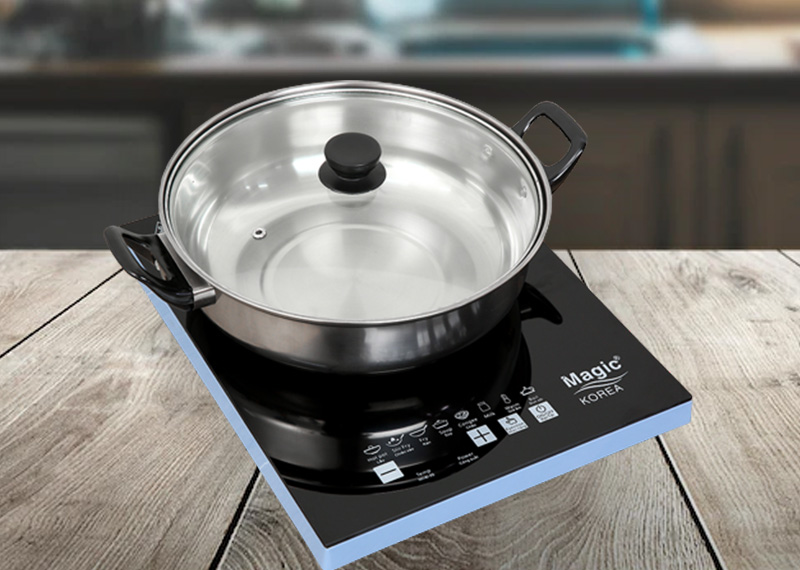 Bếp từ đơn Magic A-46 2000W sử dụng nồi đế từ