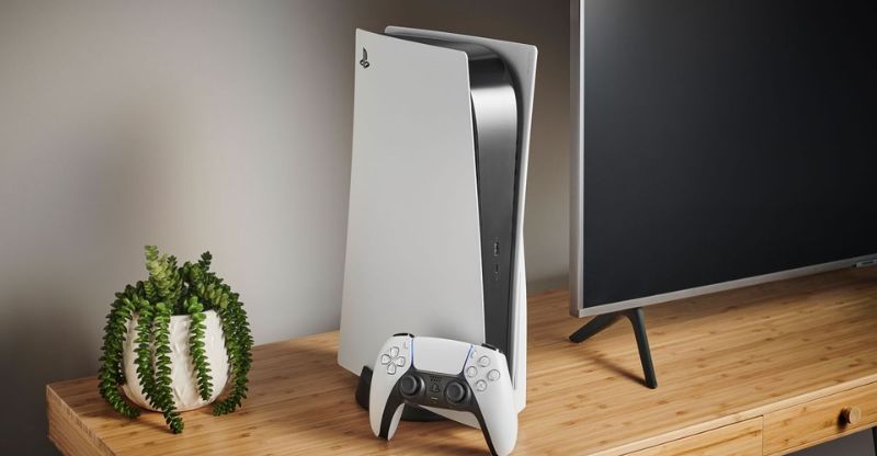 Máy chơi game điện tử Sony Playstation 5 có thiết kế sang trọng, dễ thao tác