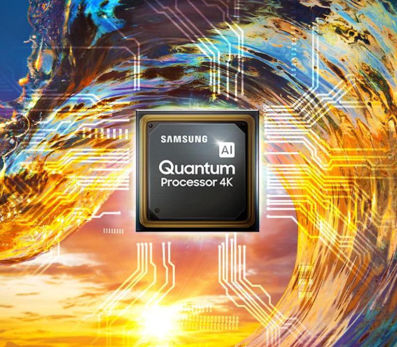 Lifestyle Samsung QA50LS03B được trang bị bộ xử lý Quantum Lite 4K
