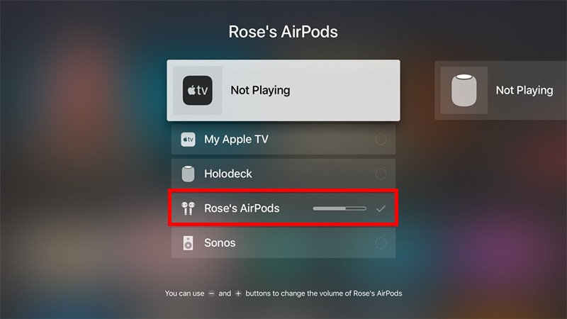 Kết Airpods với Apple TV