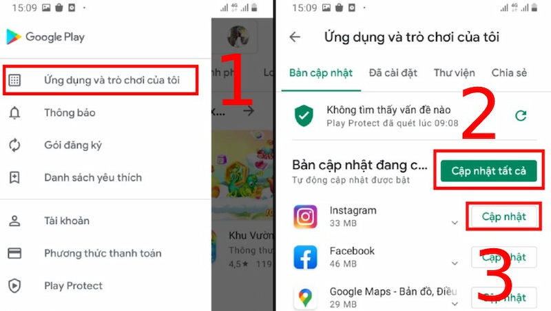 Cập nhật ứng dụng để sửa lỗi điện thoại tự reset