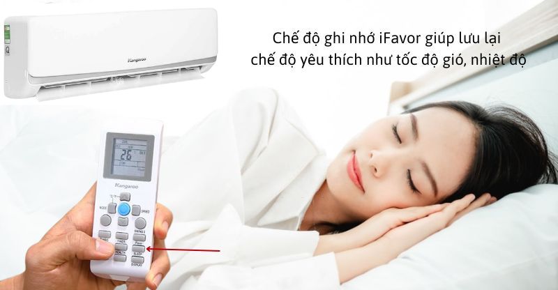 Chế độ ghi nhớ iFavor lưu lại chế độ yêu thích 