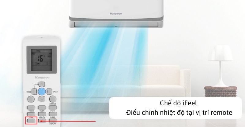 Chức năng iFeel làm lạnh chính xác tại nơi đặt remote 
