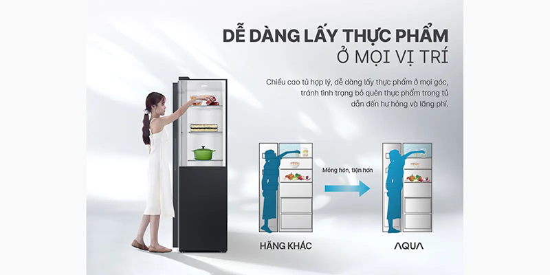 Thiết kế độ sâu cửa phù hợp với tầm với người Việt Nam