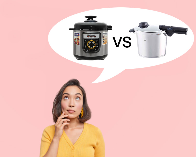 Chọn mua nồi áp suất điện hay cơ?