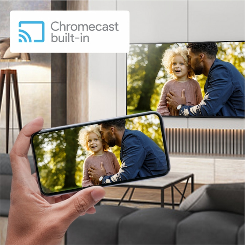 Công nghệ Chromecast built-in trình chiếu màn hình điện thoại lên tivi