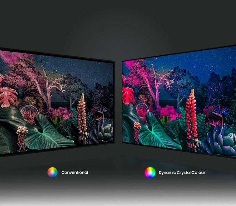Sắc màu rực rỡ tái tạo từ công nghệ Dynamic Crystal Color