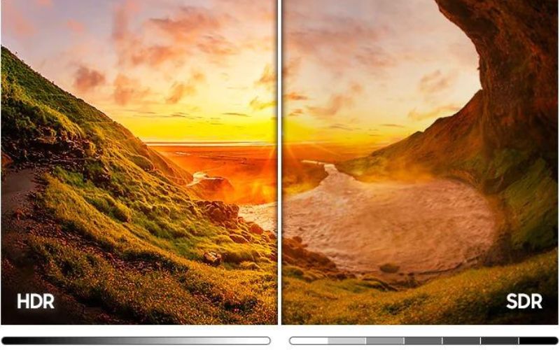 HDR cung cấp dải màu sắc rộng lớn khi hiển thị hình ảnh