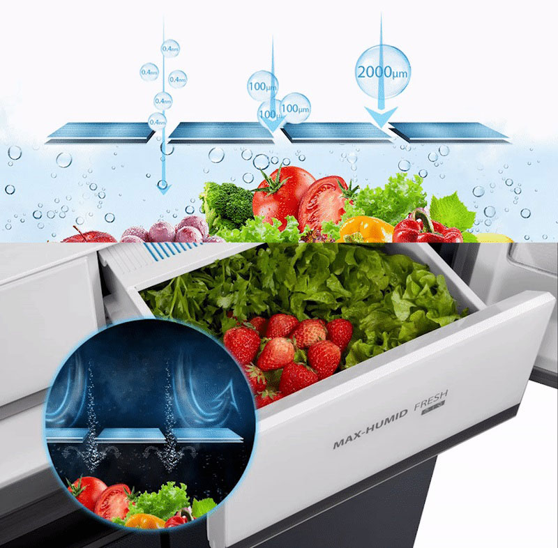 Ngăn cấp ẩm tối đa Max-humid Fresh
