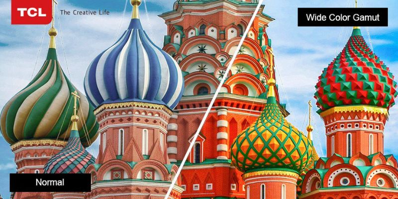 Wide Color Gamut mang đến màu sắc rực rỡ hơn cho hình ảnh