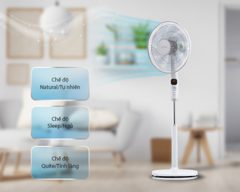 Đa dạng chế độ gió để lựa chọn