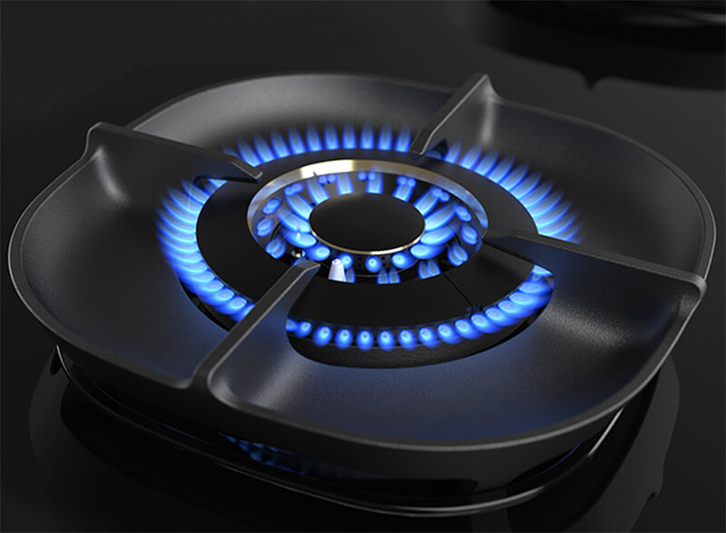 Đầu đốt kín bằng đồng tạo ngọn lửa xanh