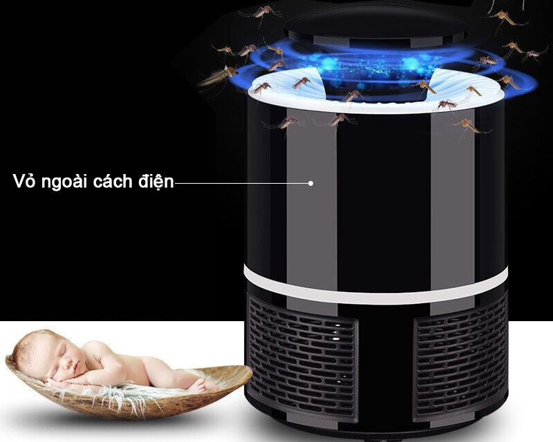 Đèn đuổi muỗi có vỏ ngoài cách điện an toàn
