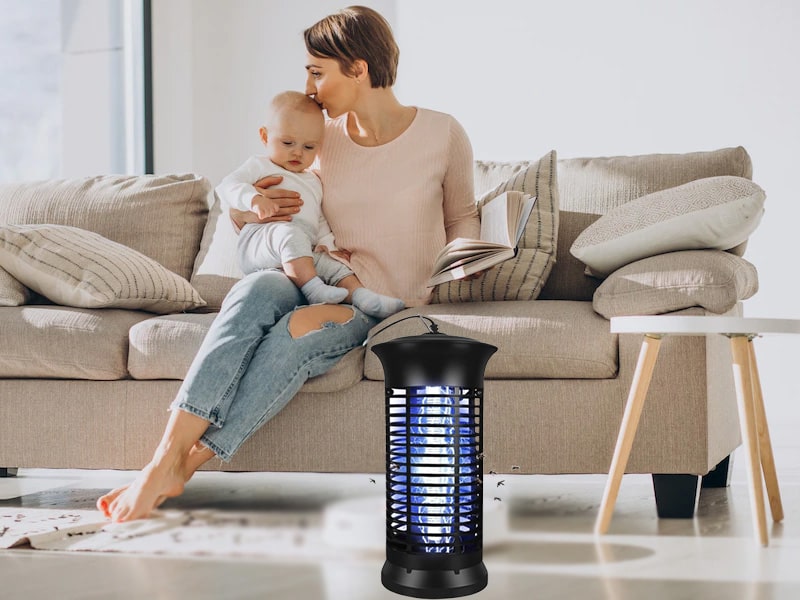 Đèn đuổi muỗi không hóa chất gây hại cho trẻ em