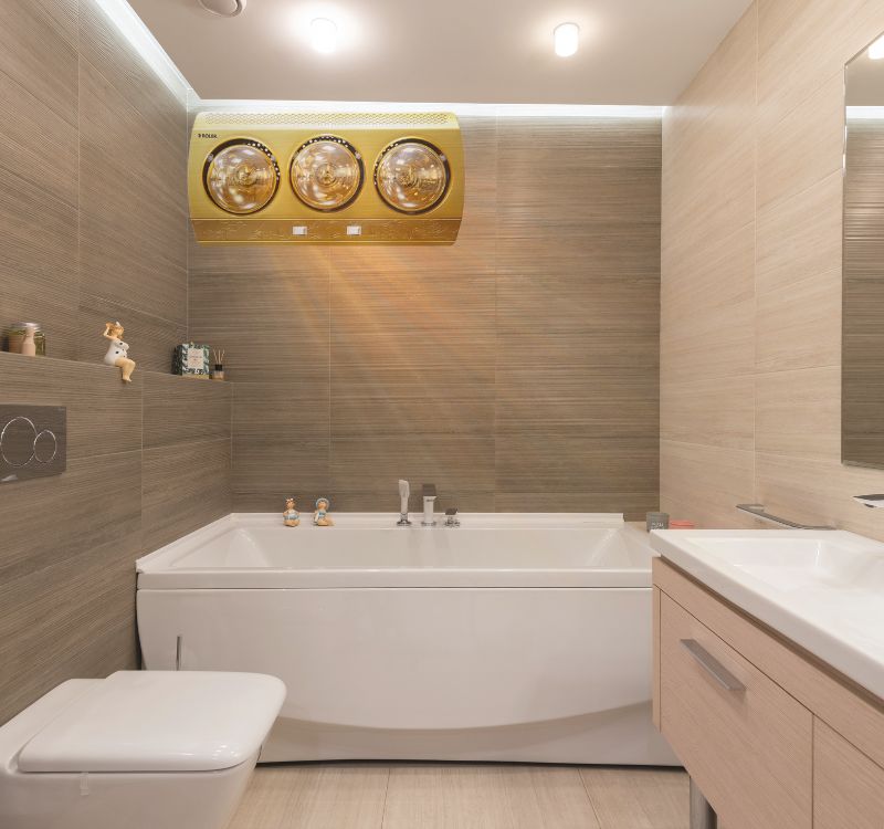 Đèn sưởi nhà tắm giúp làm ấm phòng tắm hiệu quả