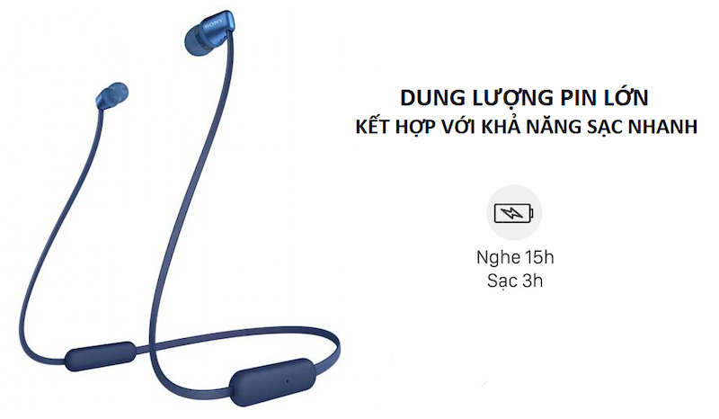 Dung lượng pin lớn, thời gian sạc nhanh chóng 