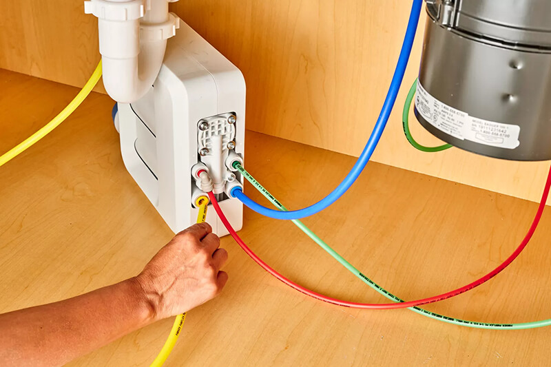 Gắn đường dây cấp nước