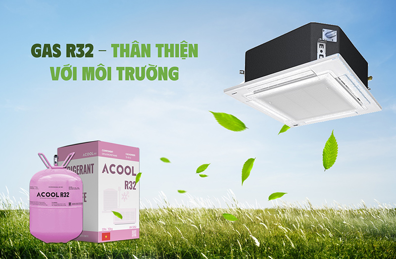 Sử dụng loại gas thế hệ mới thân thiện với môi trường