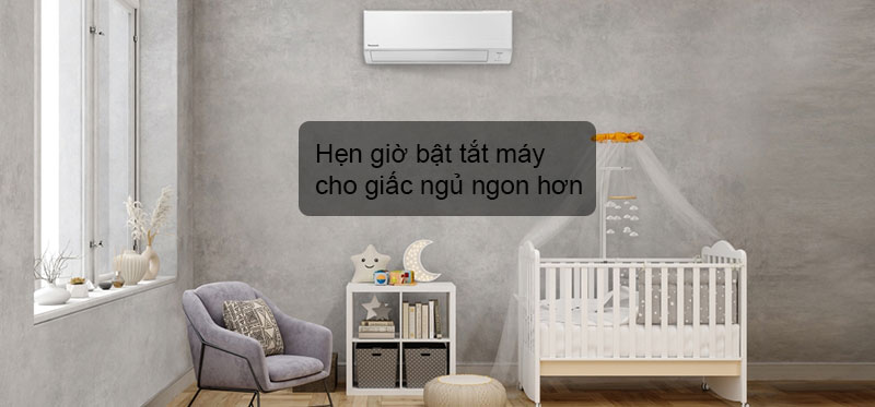 Hẹn giờ bật tắt máy cho giấc ngủ sâu hơn