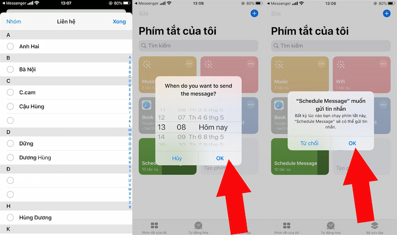 Hẹn giờ gửi tin nhắn trên iPhone bằng Scheduled