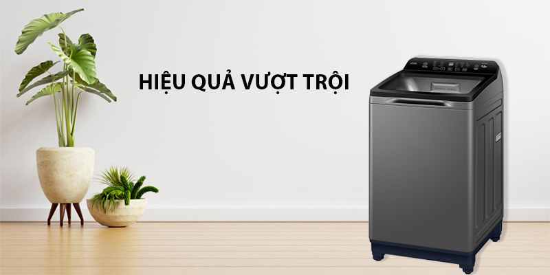 Máy Giặt Aqua 9 Kg AQW-FR90GT.S mang đến hiệu quả vượt trội