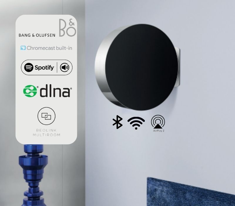 Loa Bluetooth B&O Beosound Edge Silver có khả năng kết nối đa dạng