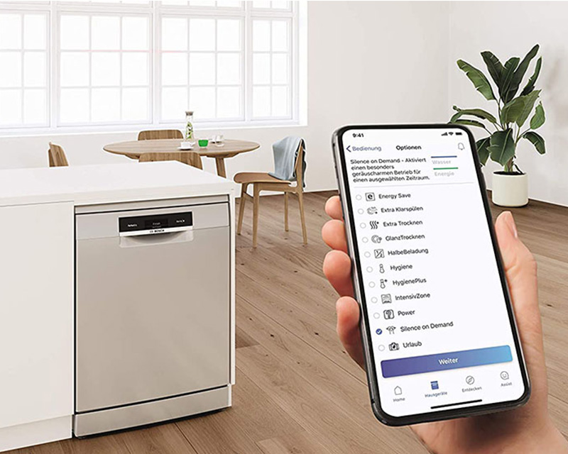 Kết nối thông qua app điện thoại Home Connect