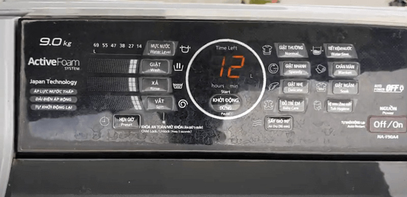 Lỗi H12 máy giặt Panasonic