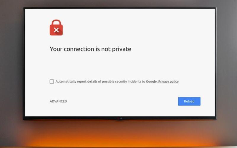 Lỗi SSL cũng có thể xuất hiện trên tivi LG