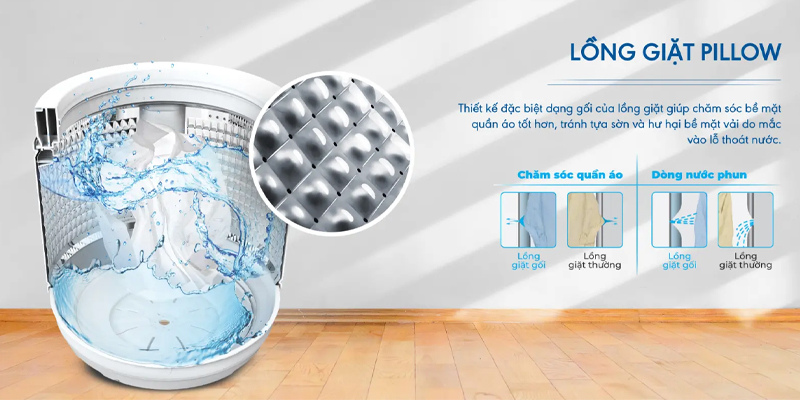 Lồng giặt dạng hình gối Pillow