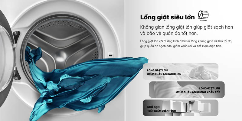 Lồng giặt siêu to 525mm