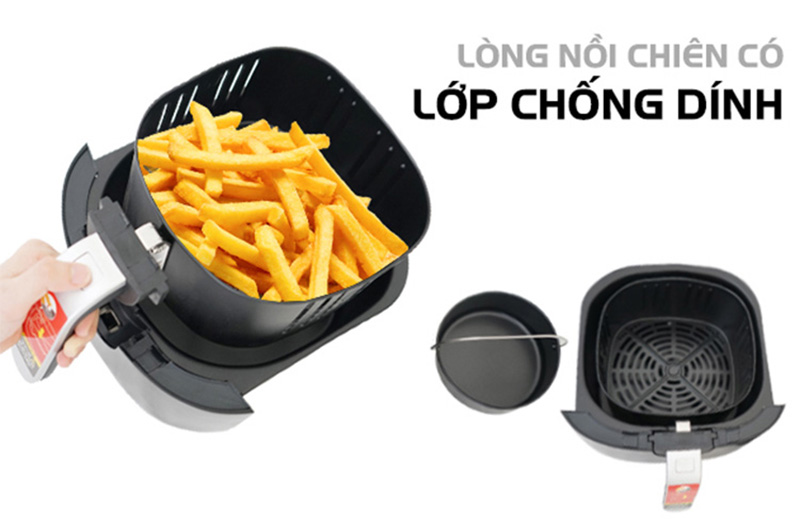 Lòng nồi chống dính an toàn cho sức khỏe
